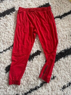 Red Jogger Pants - Comfortable Everyday Bottoms zyia activewear